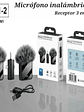 MICRÓFONOS SOLAPA INALÁMBRICO X2 - Miniatura 4