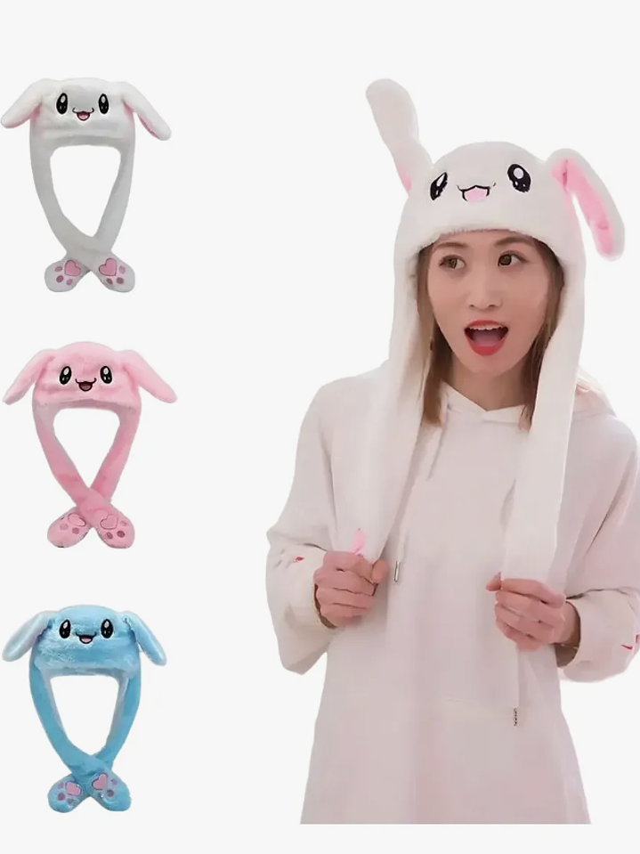 GORRO OREJAS MÓVLES SOMBRERO LUZ LED 1