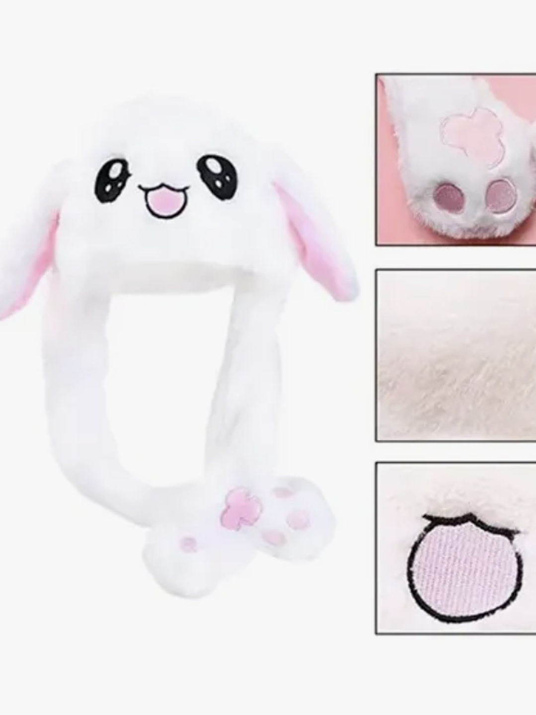 GORRO OREJAS MÓVLES SOMBRERO LUZ LED 4