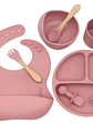 KIT DE VAJILLA Y CUBIERTOS DE SILICONA CON CAJITA - Miniatura 2