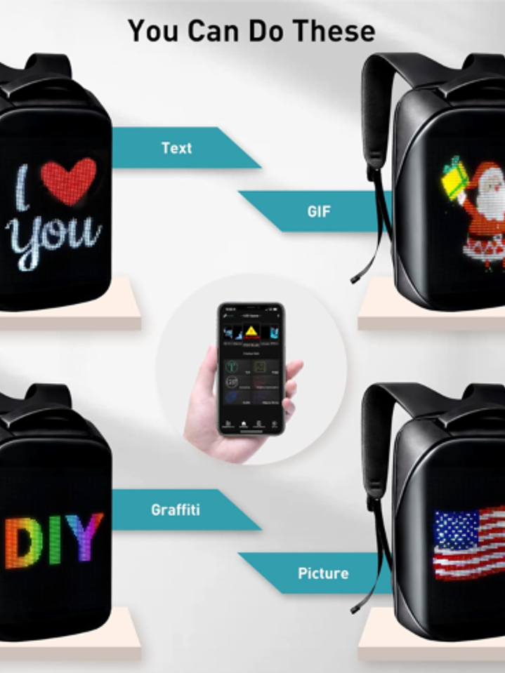 MALETA INTELIGENTE BLUETOOTH CON PANTALLA LED 1