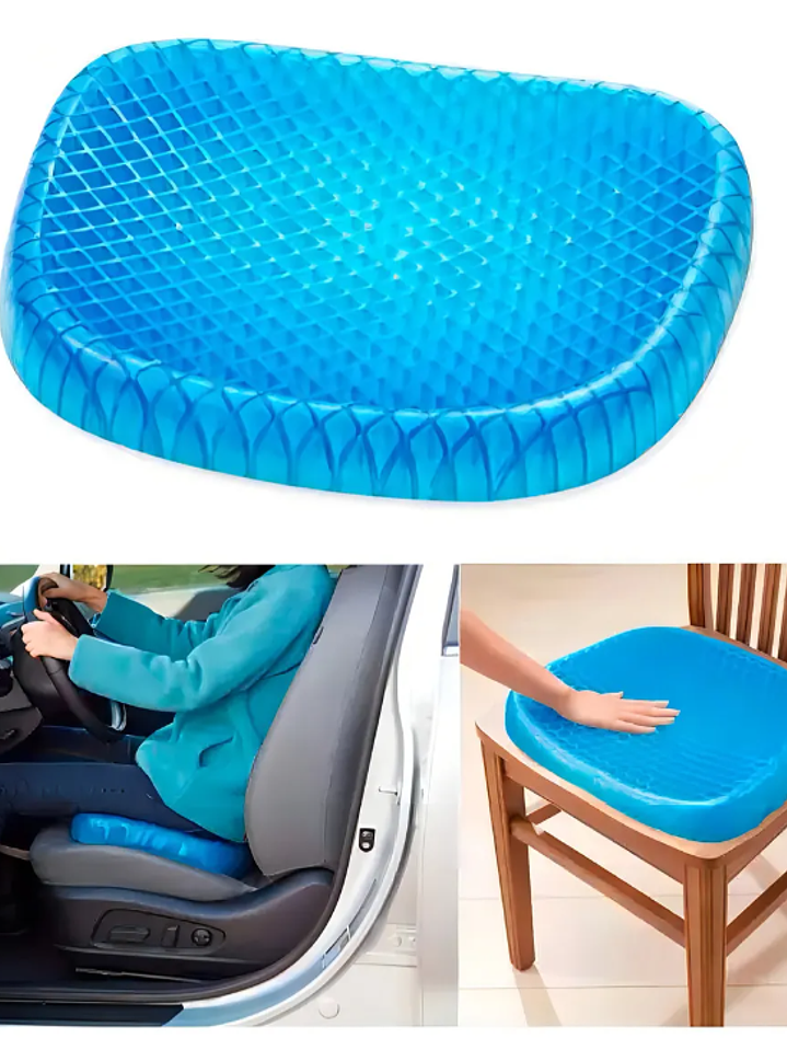 COJÍN EN GEL ANTIDESLIZANTE PARA SILLAS 1