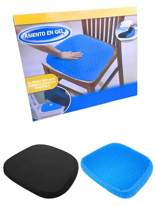 COJÍN EN GEL ANTIDESLIZANTE PARA SILLAS