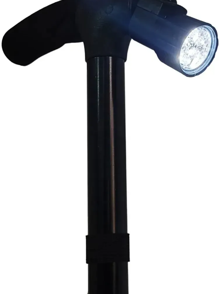 BASTÓN ORTOPÉDICO PLEGABLE APOYO LINTERNA LUZ LED 5