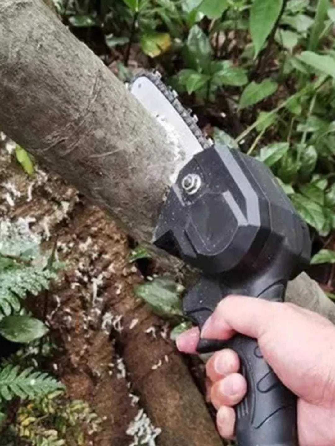 MINI MOTOSIERRA INALÁMBRICA ELÉCTRICA BATERÍA RECARGABLE  3