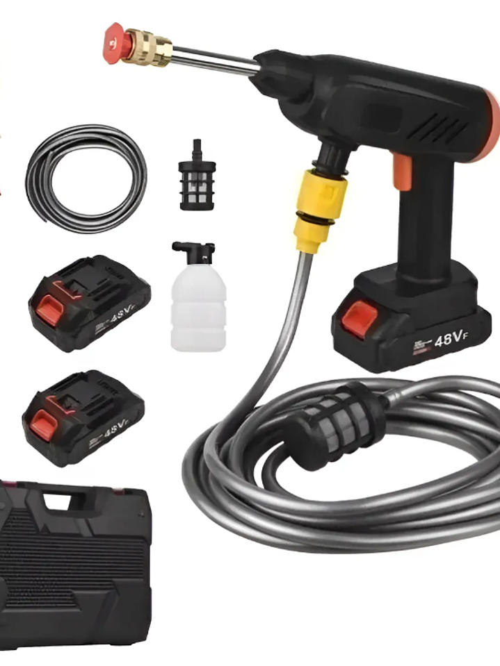 HIDROLAVADORA PORTÁTIL DOBLE BATERÍA 6 CHORROS 1