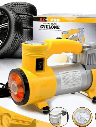 COMPRESOR DE AIRE 12V AMARILLO