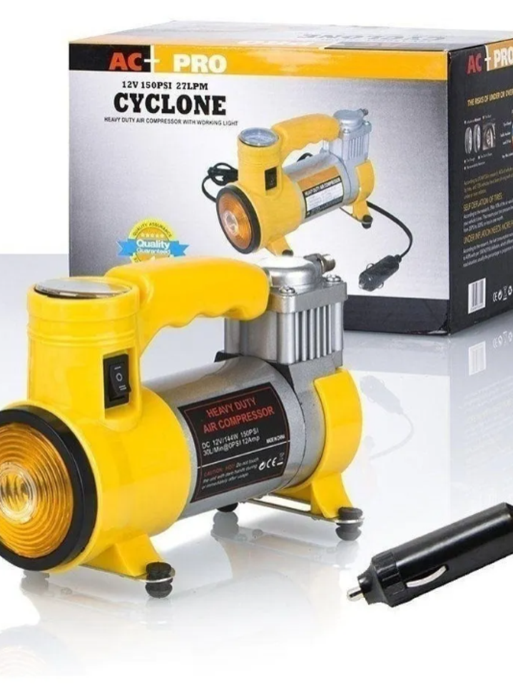 COMPRESOR DE AIRE 12V AMARILLO 5