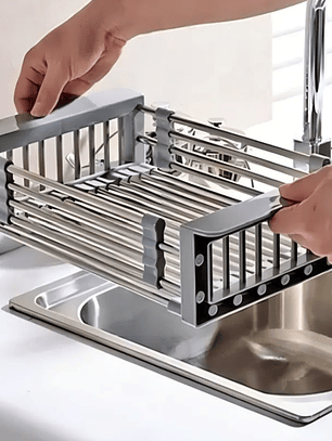 ESCURRIDOR DE PLATOS AJUSTABLE MULTIUSOS