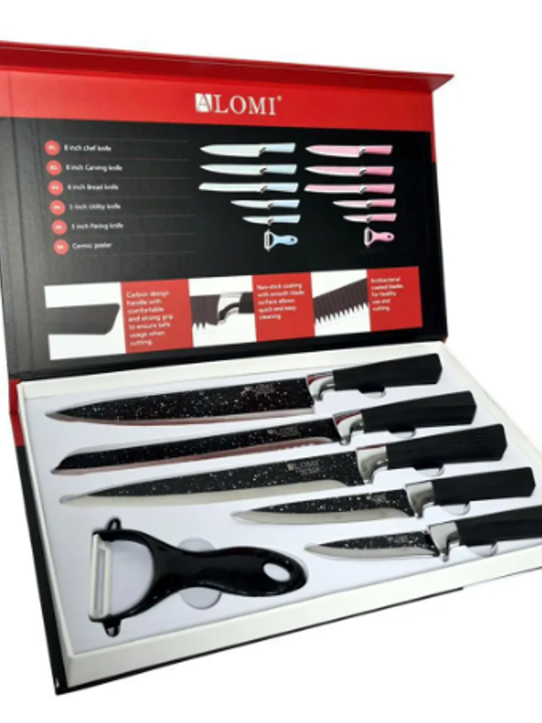 SET DE CUCHILLOS DE COCINA 6 PIEZAS 1