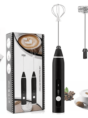 MINI BATIDOR DE LECHE ELÉCTRICO RECARGABLE