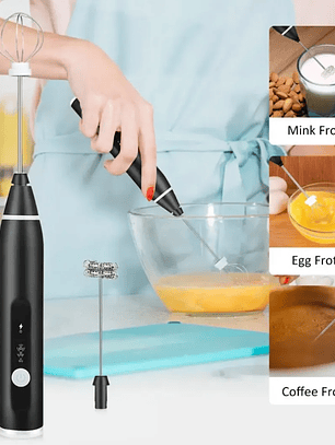 MINI BATIDOR DE LECHE ELÉCTRICO RECARGABLE