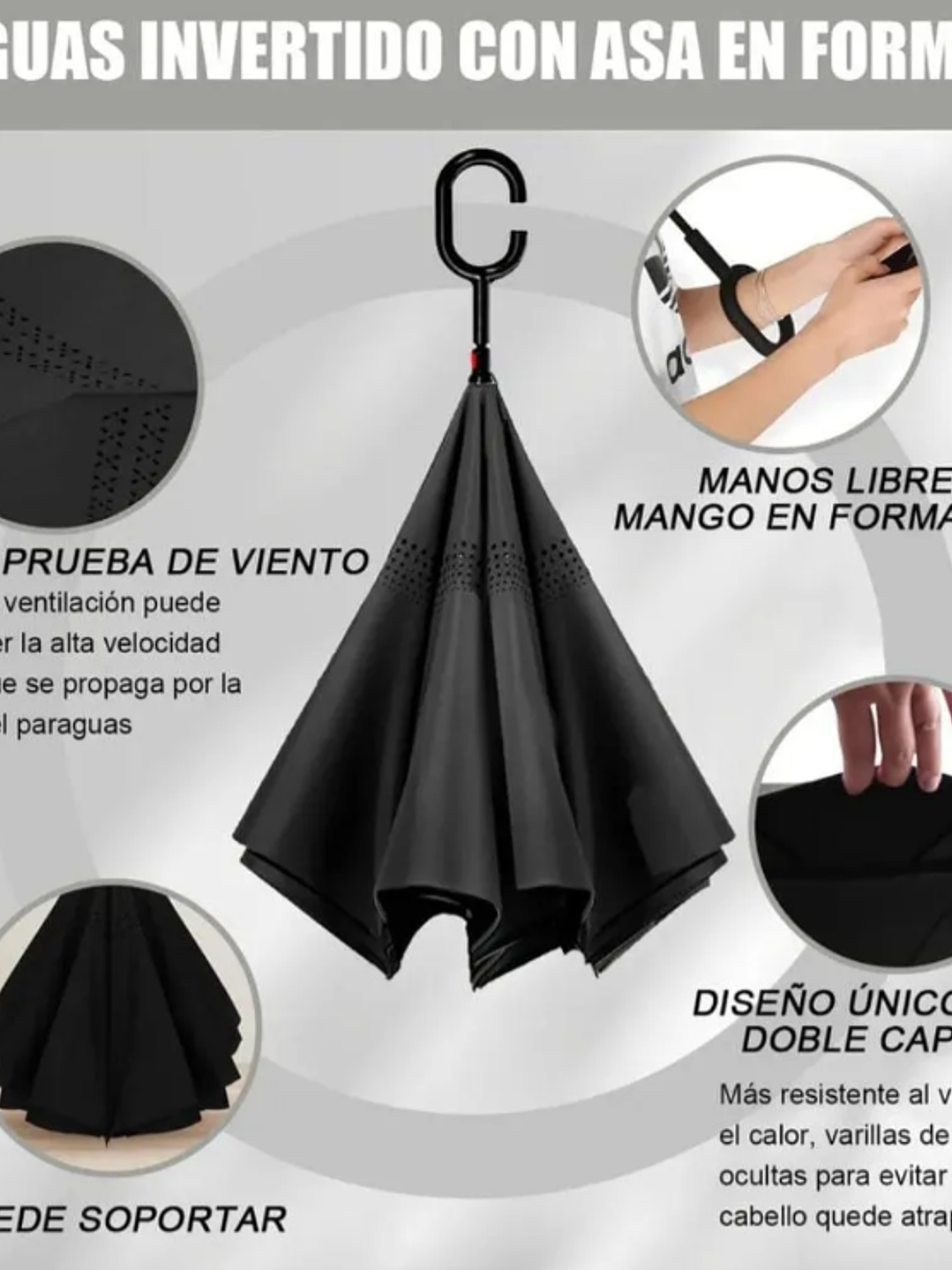 SOMBRILLA REVERSIBLE INVERTIDA 2