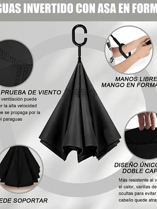 SOMBRILLA REVERSIBLE INVERTIDA