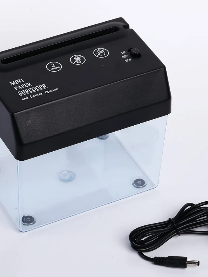 MINI TRITURADORA DE PAPEL PORTÁTIL 2