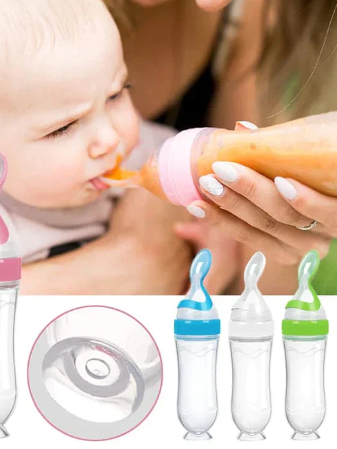 TETERO CON CUCHARA PARA BEBÉ  1