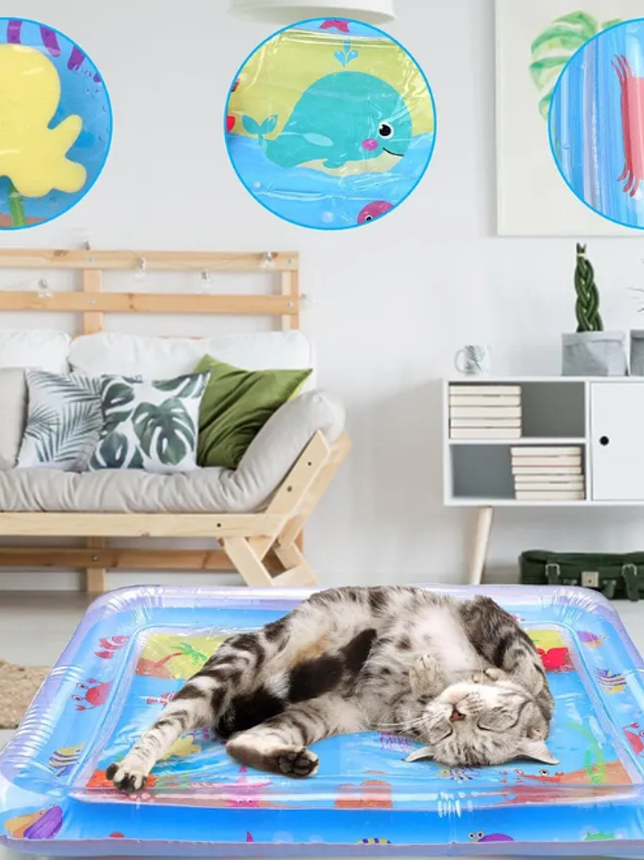 TAPETE DE JUEGO SENSORIAL DE AGUA GATOS 1