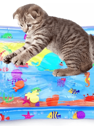 TAPETE DE JUEGO SENSORIAL DE AGUA GATOS
