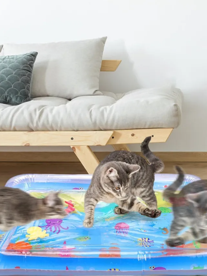 TAPETE DE JUEGO SENSORIAL DE AGUA GATOS 3