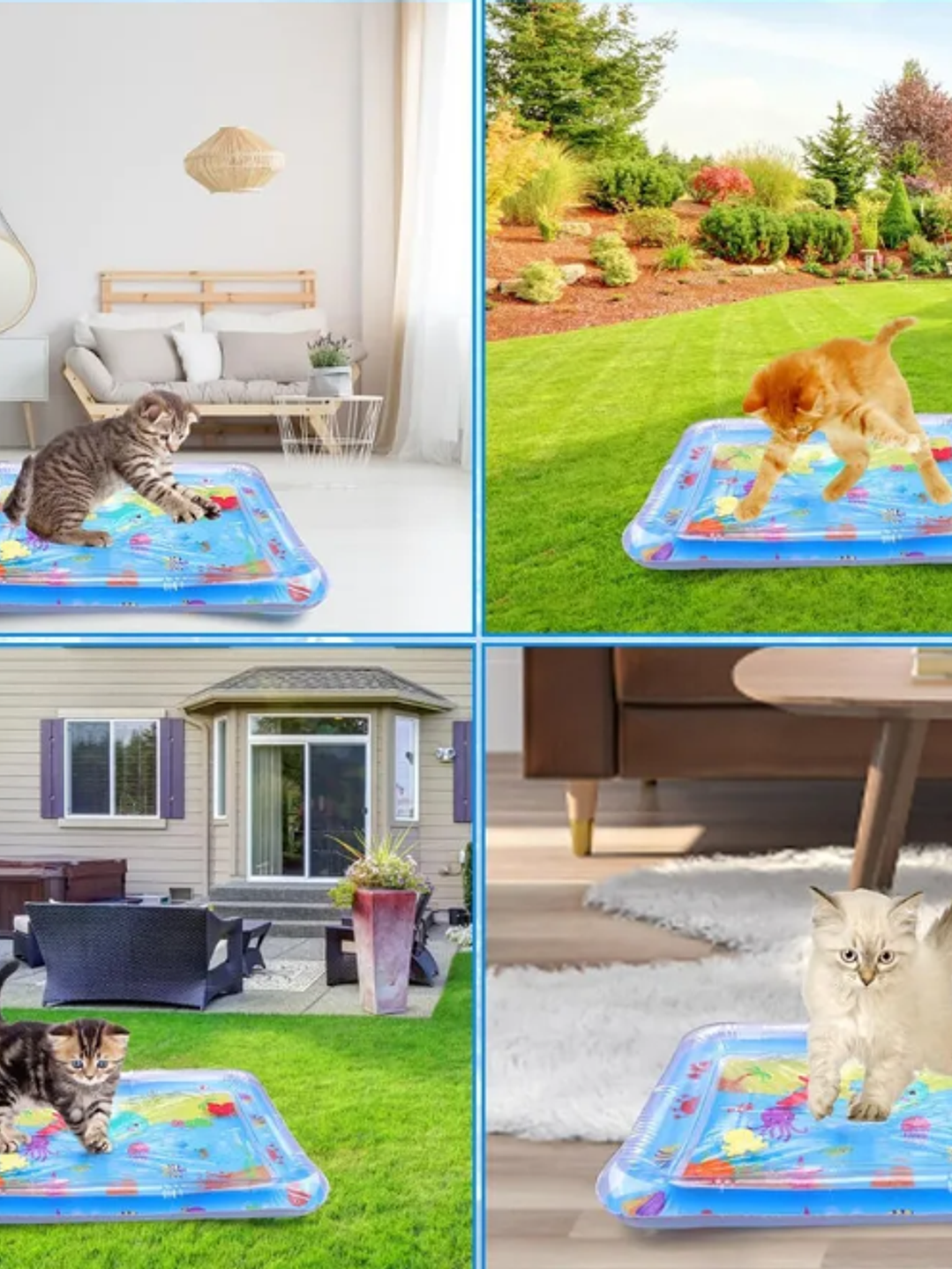 TAPETE DE JUEGO SENSORIAL DE AGUA GATOS 4