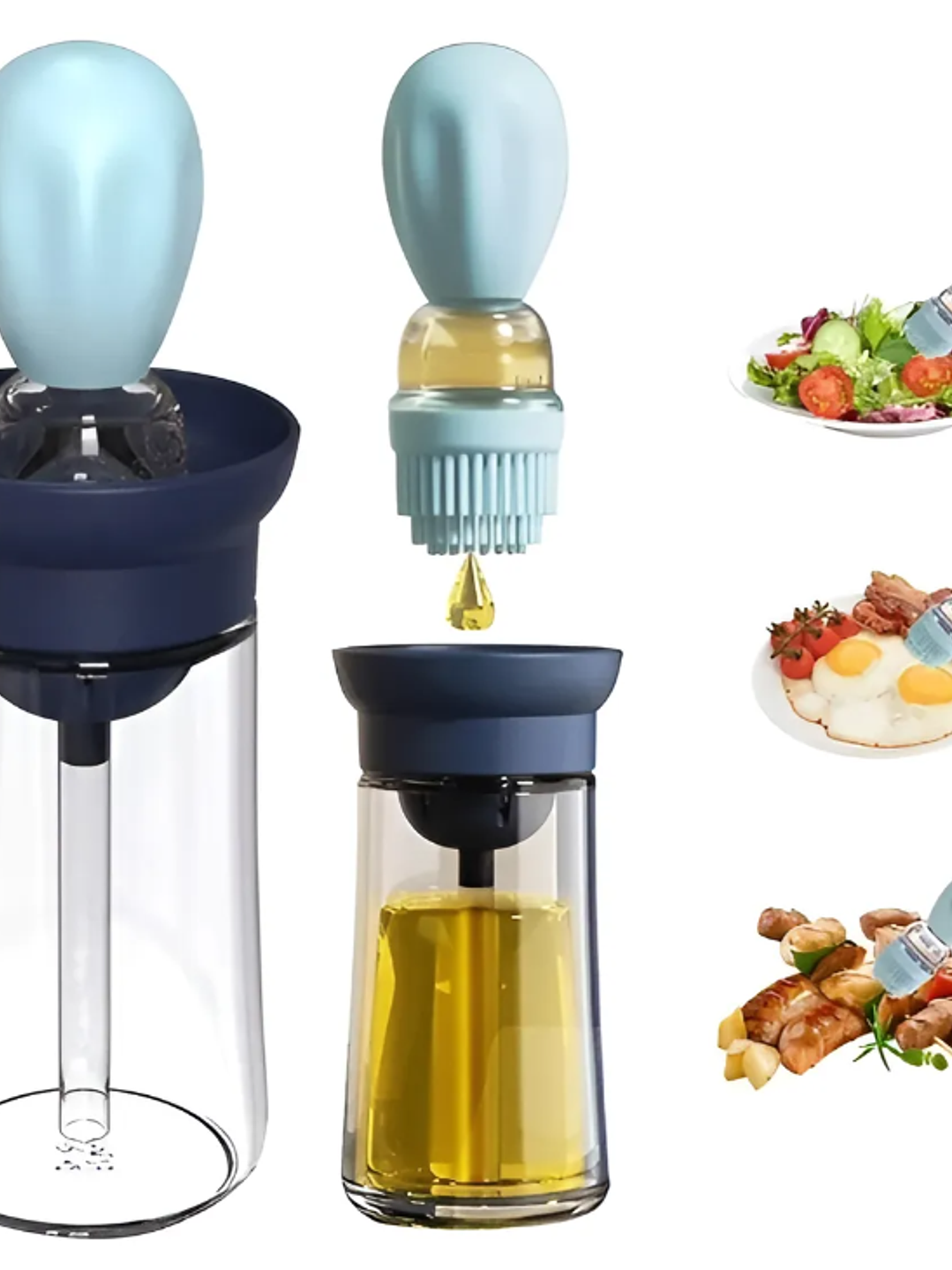 DISPENSADOR ACEITE CON BROCHA SILICONA 4