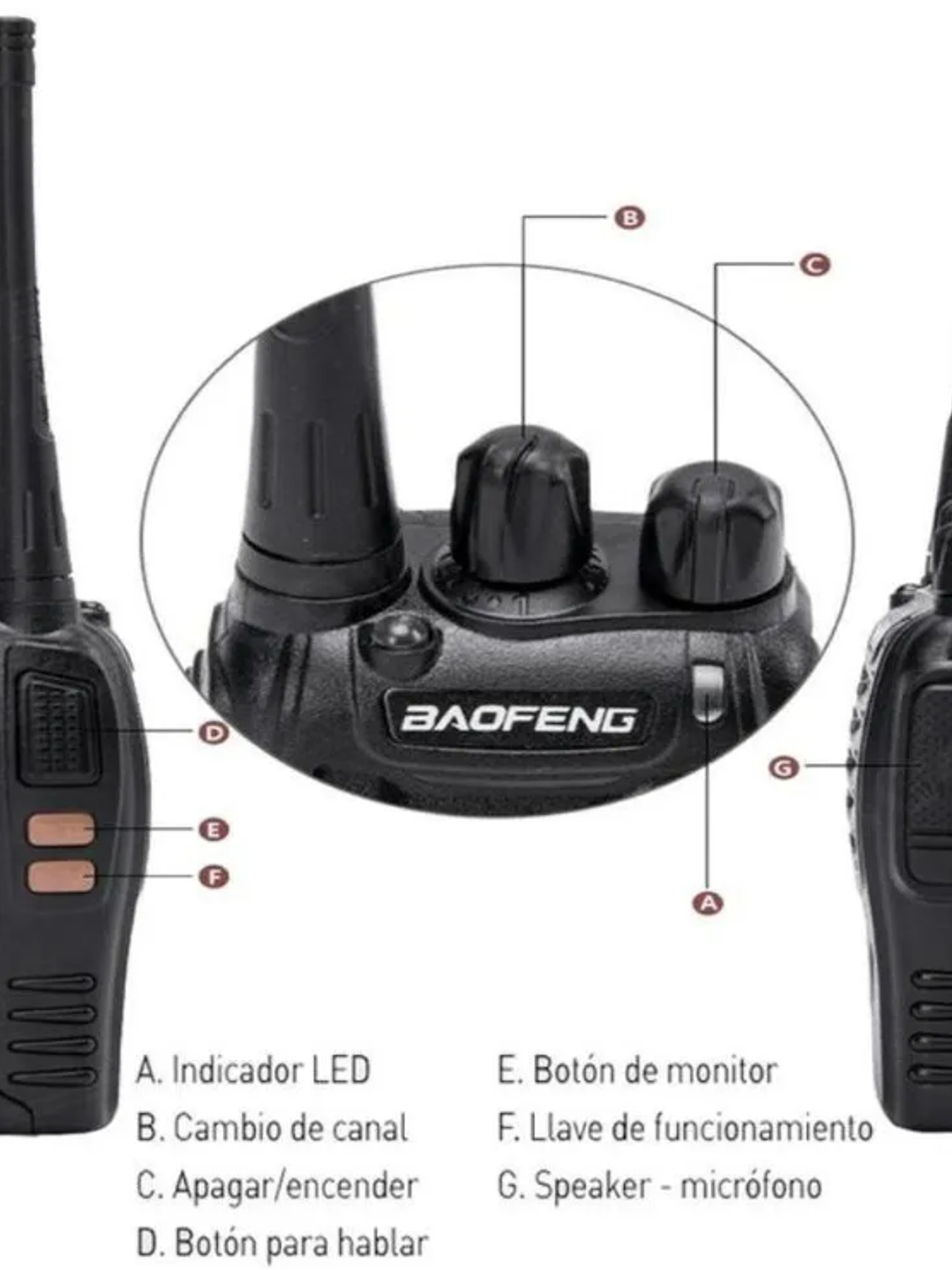 RADIOS DE COMUNICACIÓN BAOFENG 888 3