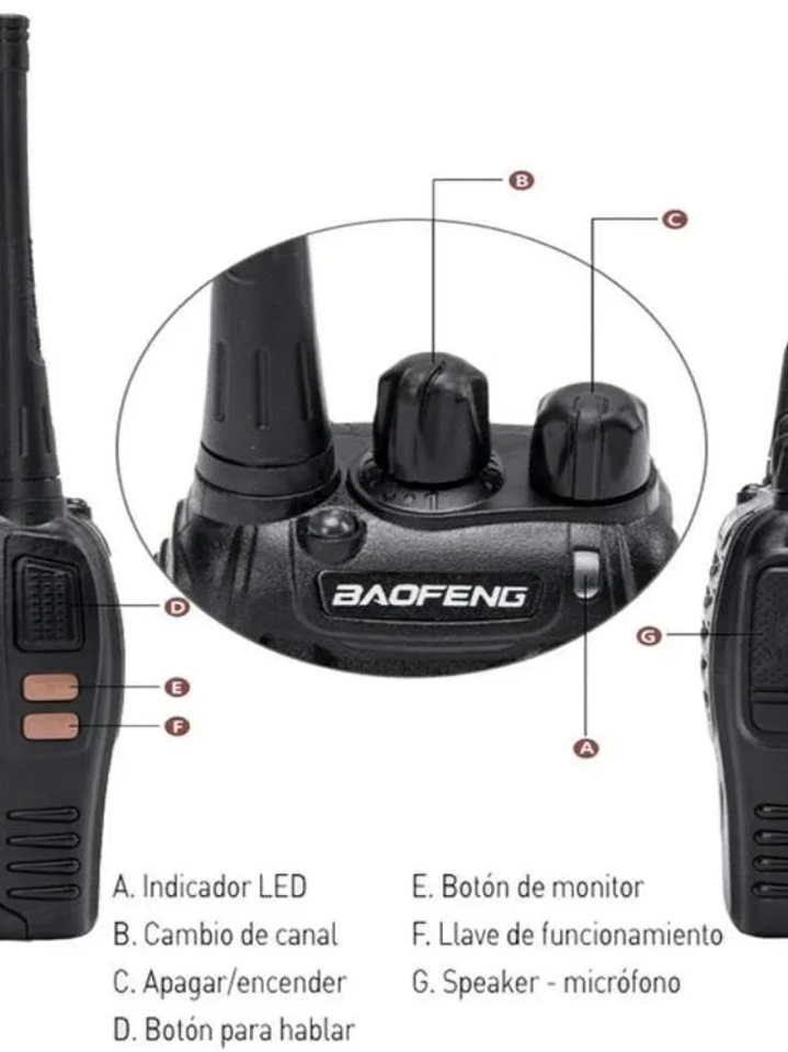 RADIOS DE COMUNICACIÓN BAOFENG 888 3