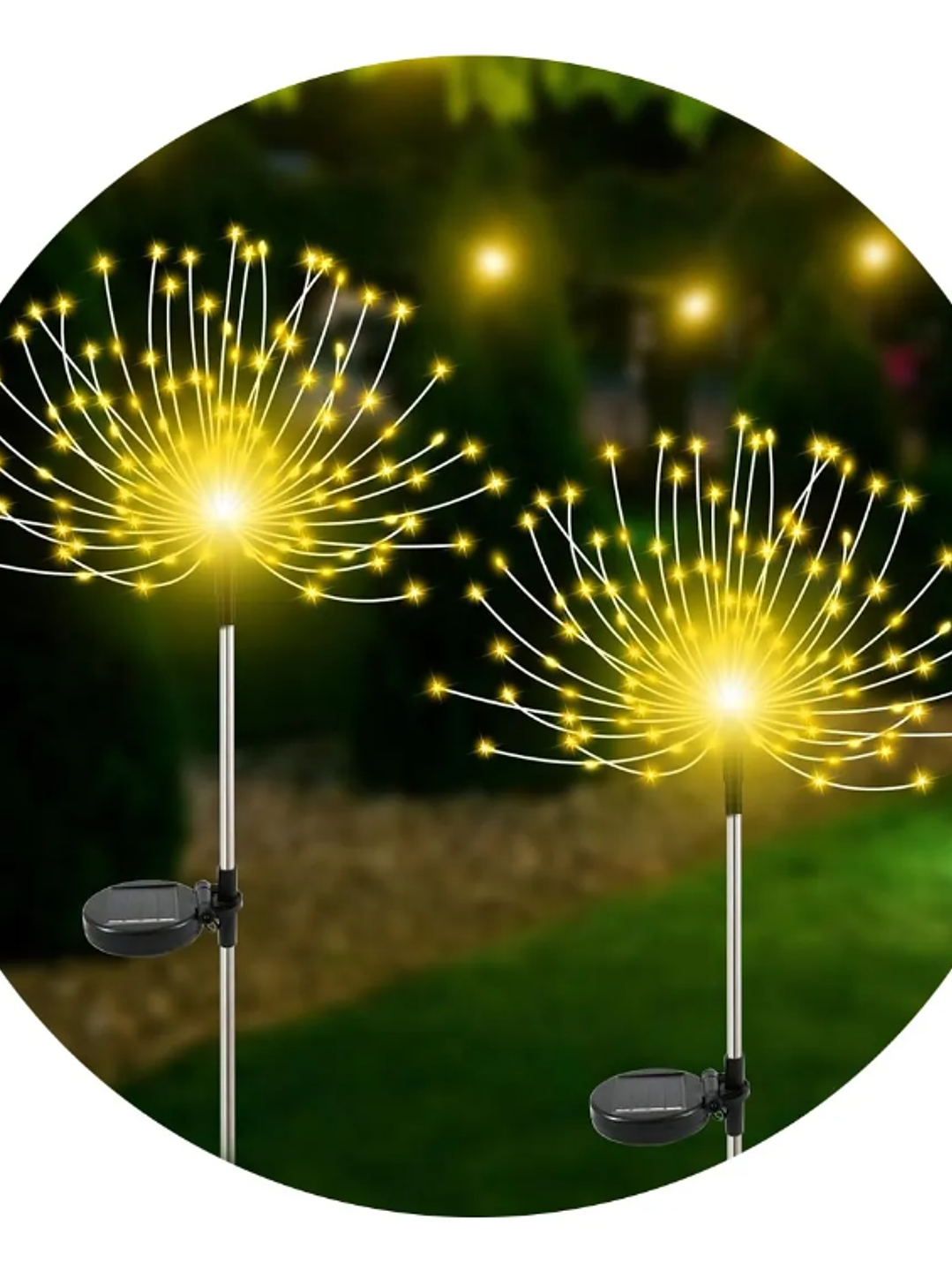 ESTACA NAVIDAD LUCES SOLARES DE JARDÍN 1