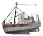 Barco Pesquero De Madera Decorativo Réplica Náutica Regalo - Miniatura 5