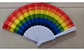 Pack 12 Abanicos Arcoíris Plegables Fiesta Pride Evento - Miniatura 2