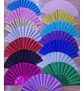 Pack 12 Abanicos Escarchados Brillantes Colores Surtidos - Miniatura 2