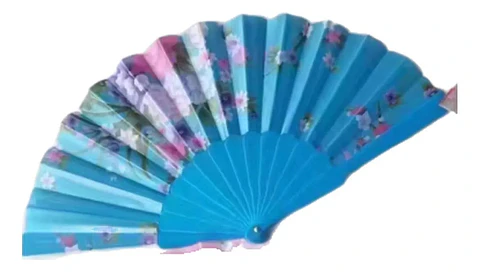 Pack 12 Abanicos Floral Sakura Colores Surtidos Matrimonio