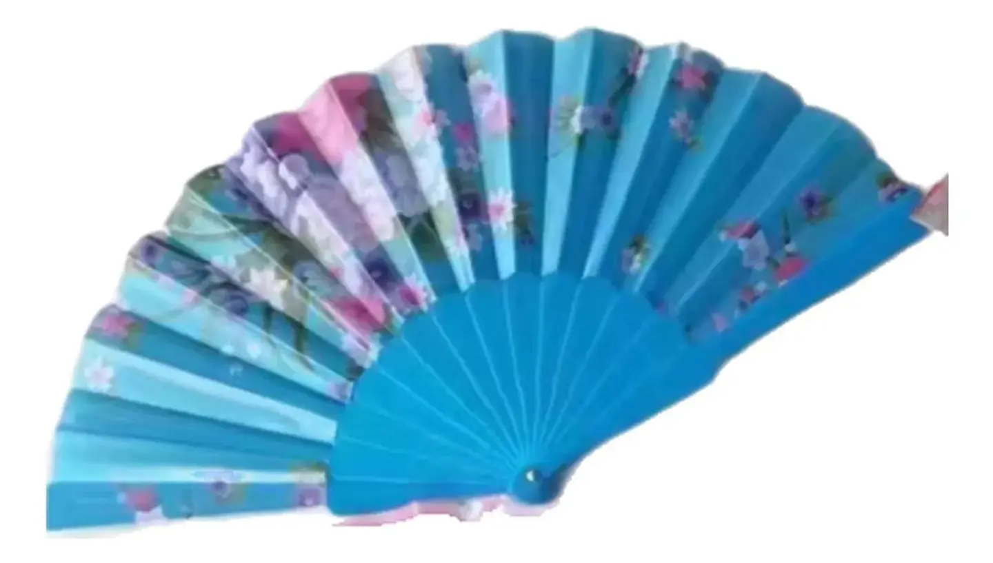Pack 12 Abanicos Floral Sakura Colores Surtidos Matrimonio 1