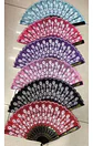 Pack 12 Abanicos Diseño Pavo Real Colores Surtidos Fiesta - Miniatura 2