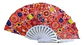 Pack 12 Abanicos Diseño Mandala Azulejo Surtidos Fiesta - Miniatura 1