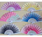 Pack 12 Abanicos Degradado Floral Sakura Matrimonio Fiesta - Miniatura 2