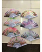 Pack 12 Abanicos Flamencos Floral Surtidos Matrimonio - Miniatura 1