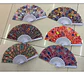 Pack 12 Abanicos Diseño Mandala Azulejo Surtidos Fiesta - Miniatura 2