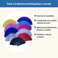 Pack 12 Abanicos Lentejuelas Y Encaje Surtidos Matrimonio - Miniatura 3