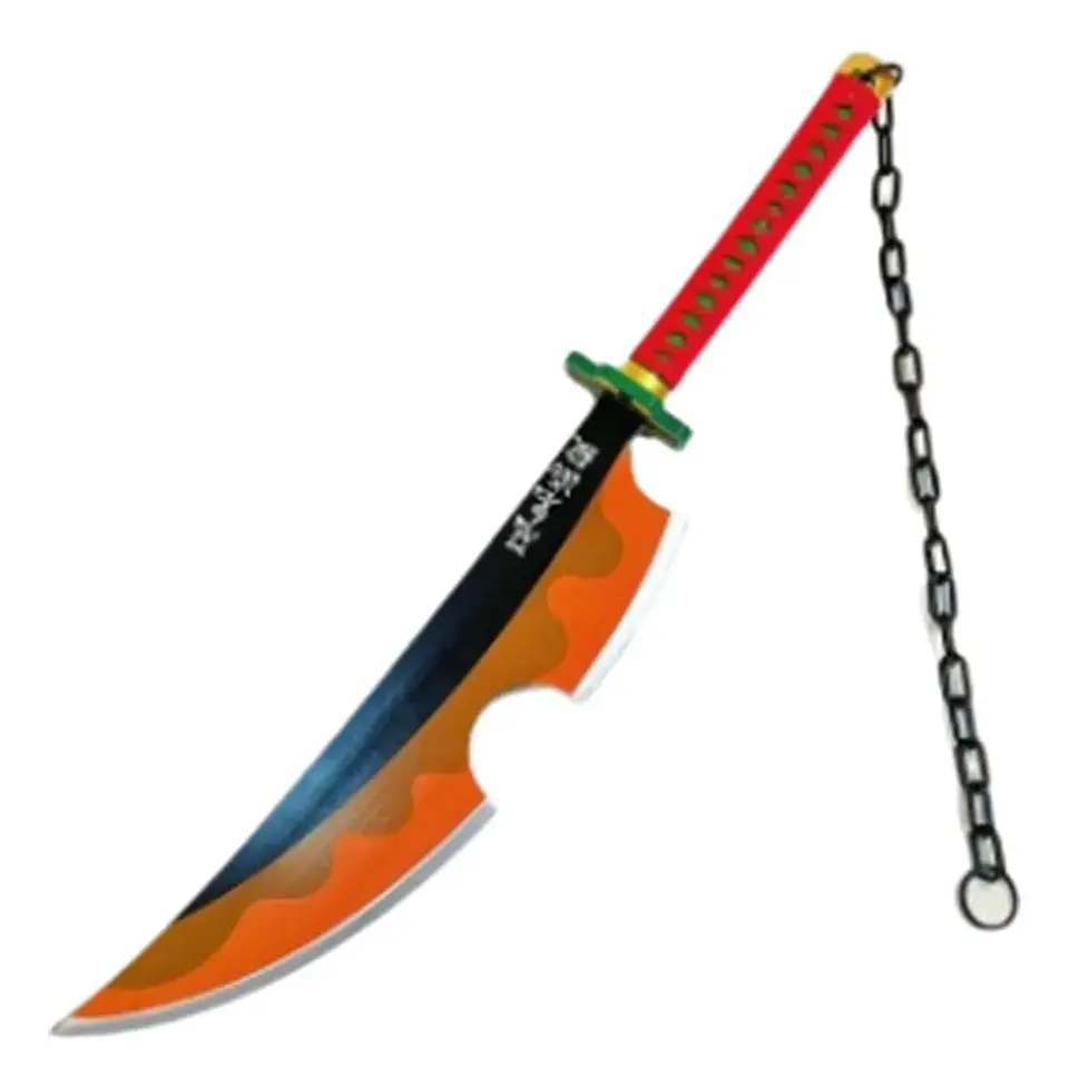 Espada Tengen Uzui Madera Réplica Cosplay Con Cadena 1