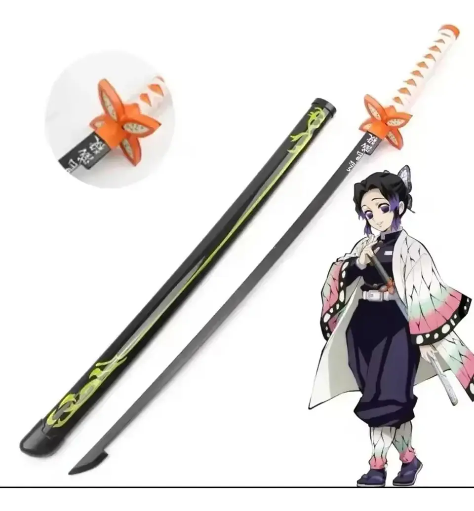 Katana Demon Slayer Madera 104 Cm Réplica Cosplay Con Funda 4