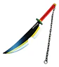 Espada Tengen Uzui Madera Réplica Cosplay Con Cadena - Miniatura 2