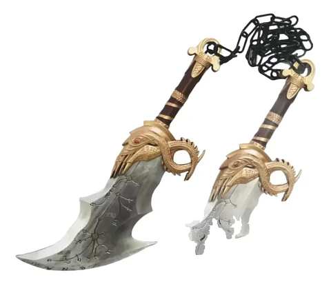 Espadas Del Caos Kratos Par Con Cadena Réplica Cosplay