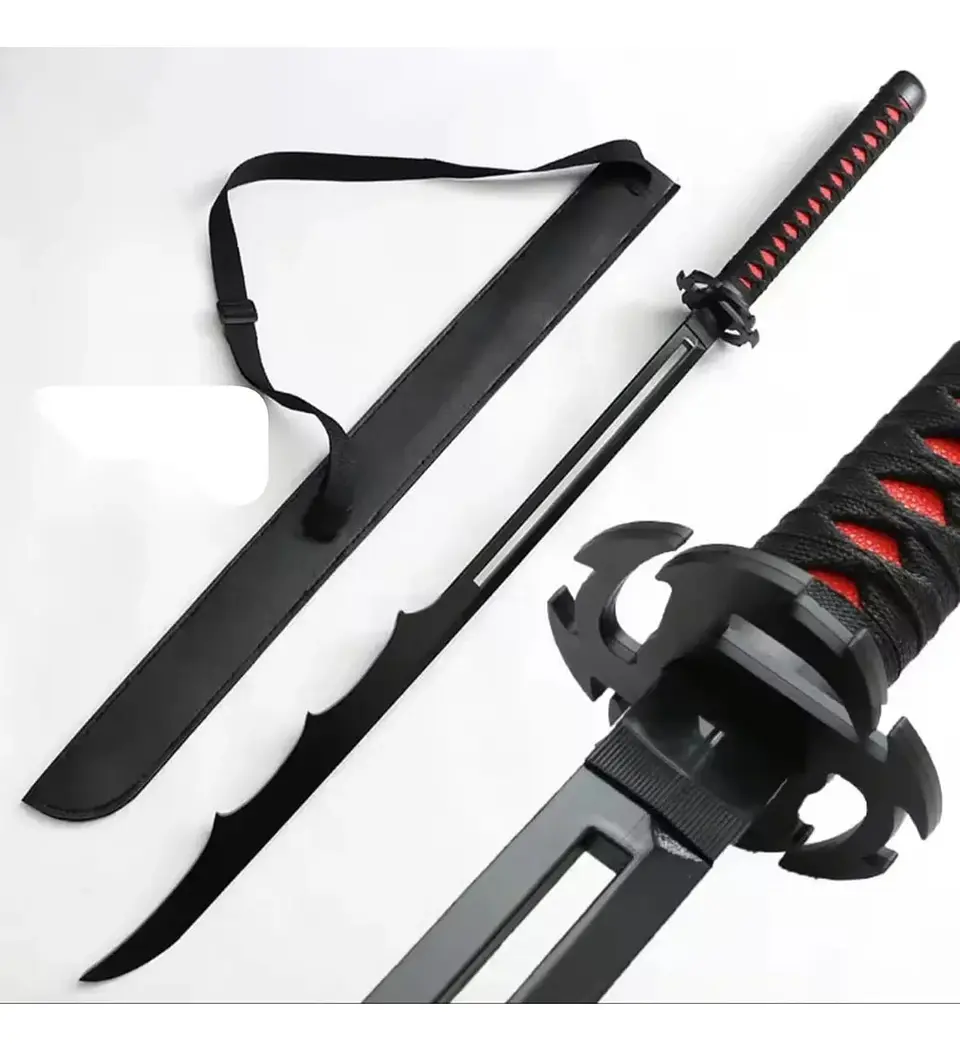 Espada Zangetsu Ichigo Réplica Cosplay Bleach Con Funda 4
