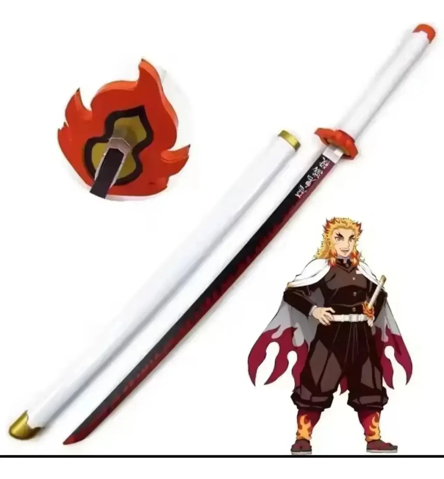 Katana Demon Slayer Madera 104 Cm Réplica Cosplay Con Funda 7
