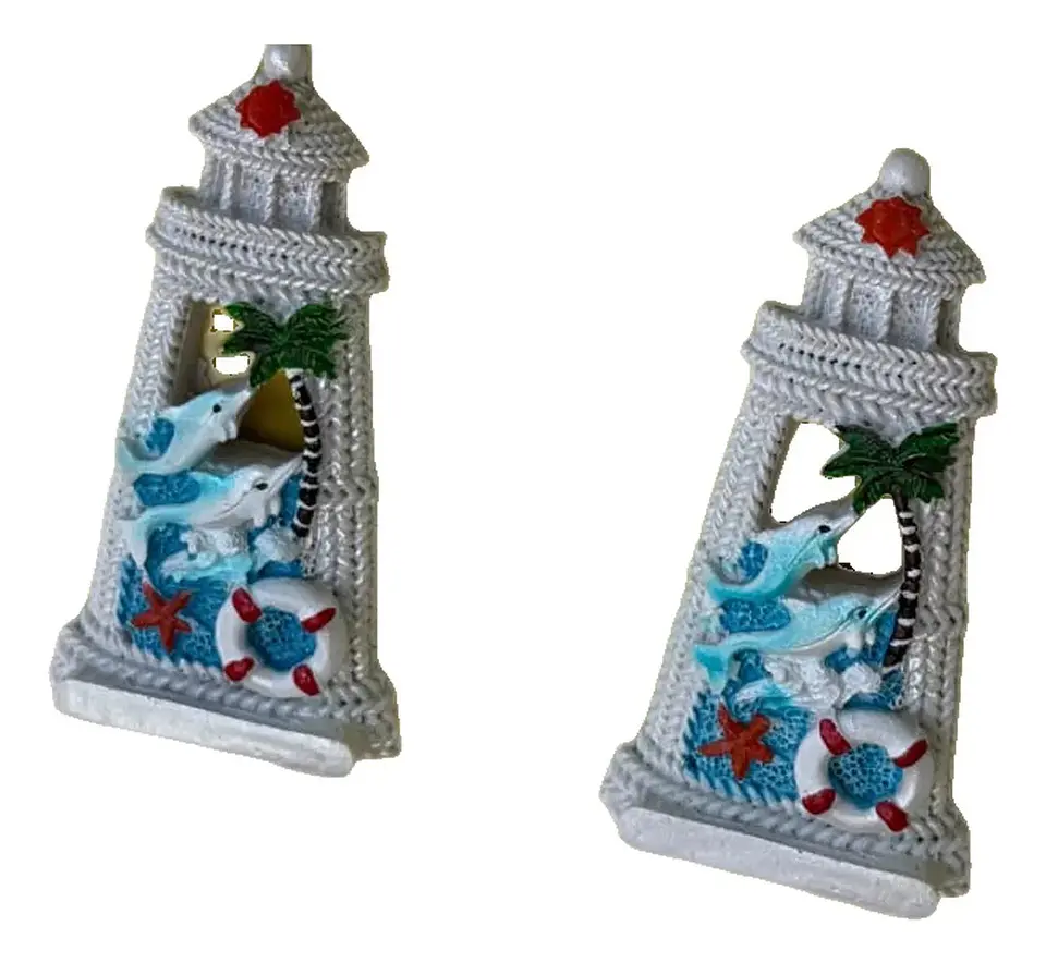 Pack 12 Imanes Souvenir Chile Resina Relieve Motivo Marino 16