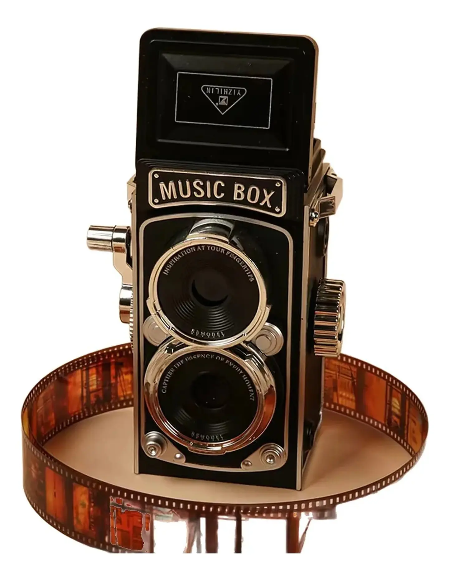 Caja Musical Cámara Fotográfica Retro Vintage Decorativa 1