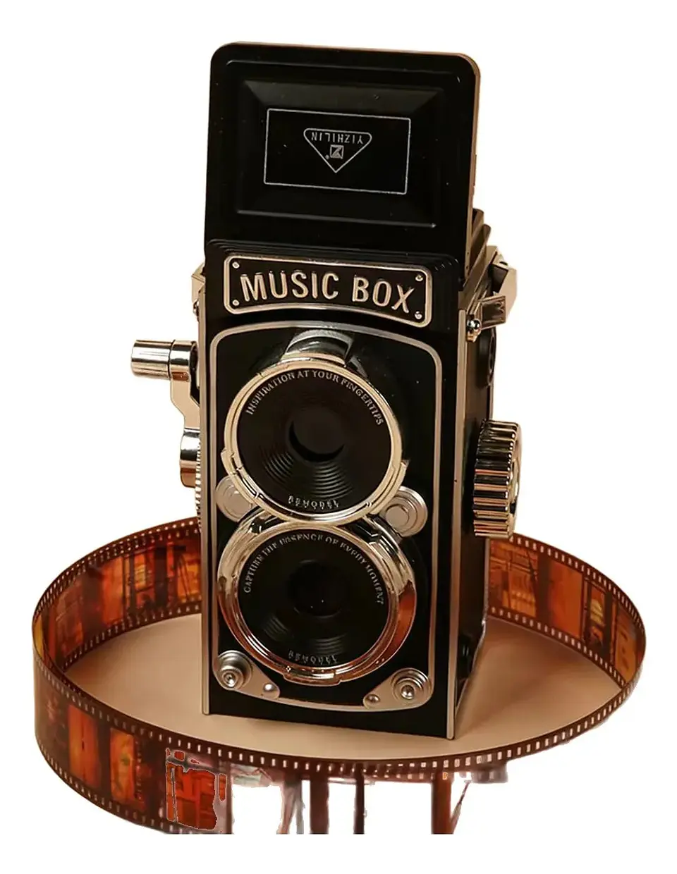 Caja Musical Cámara Fotográfica Retro Vintage Decorativa 1