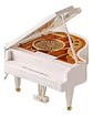 Caja Musical Piano De Cola Con Bailarina Blanco Regalo - Miniatura 1