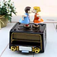 Caja Musical Radio Retro Pareja Besándose Regalo Romántico - Miniatura 2